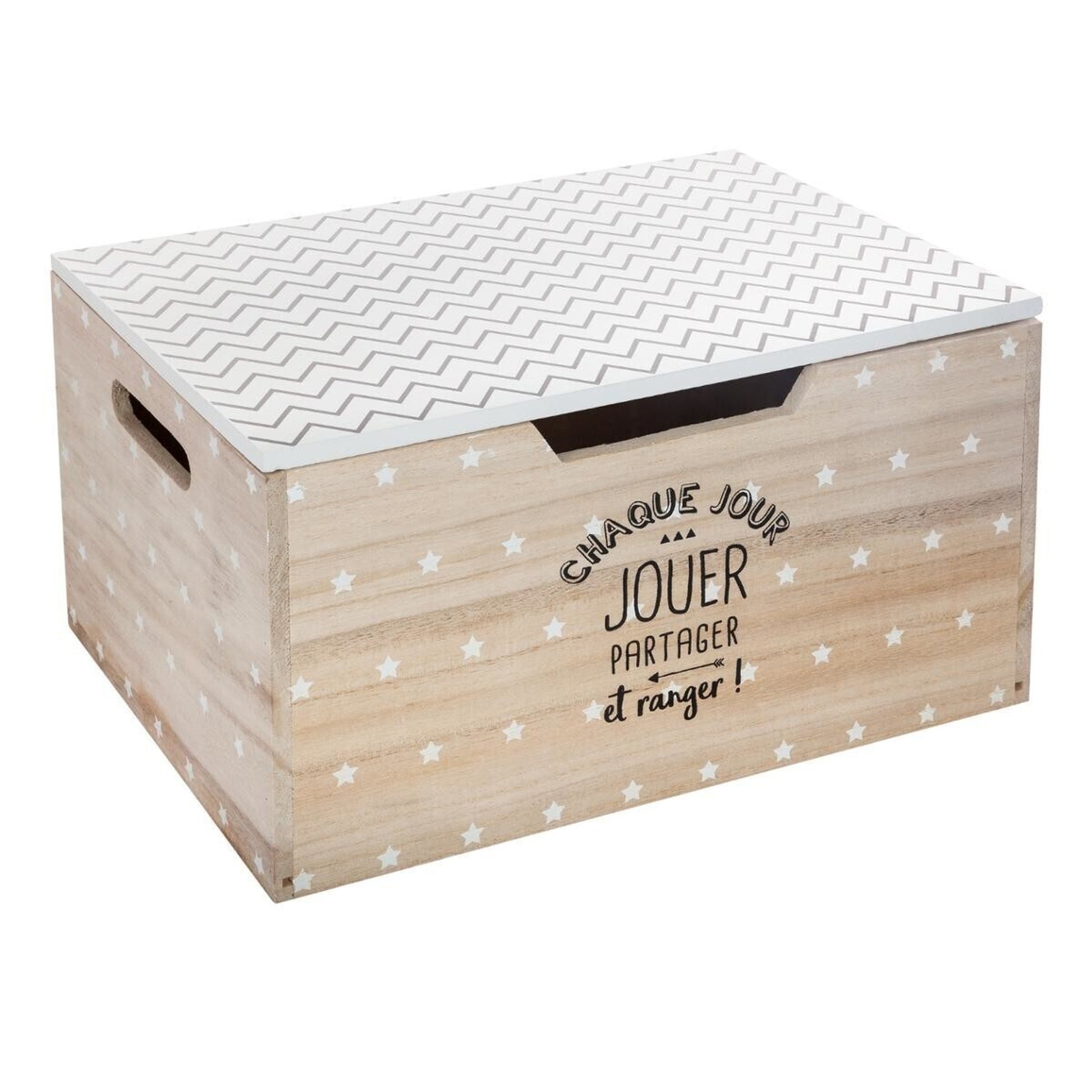 Conjunto De 3 Cajas De Almacenamiento De Madera_1