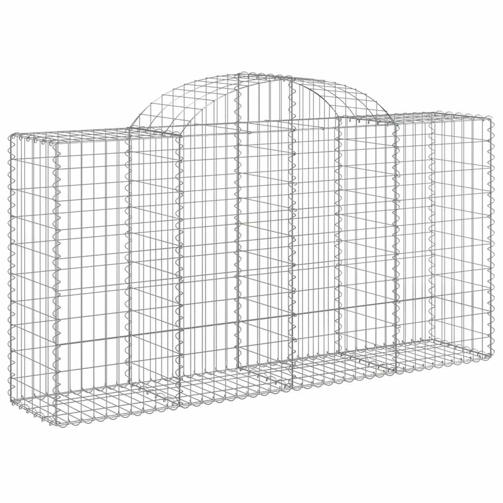 Cestas De Gaviones 18 Uds Forma De Arco Hierro 200x50x100/120cm_2
