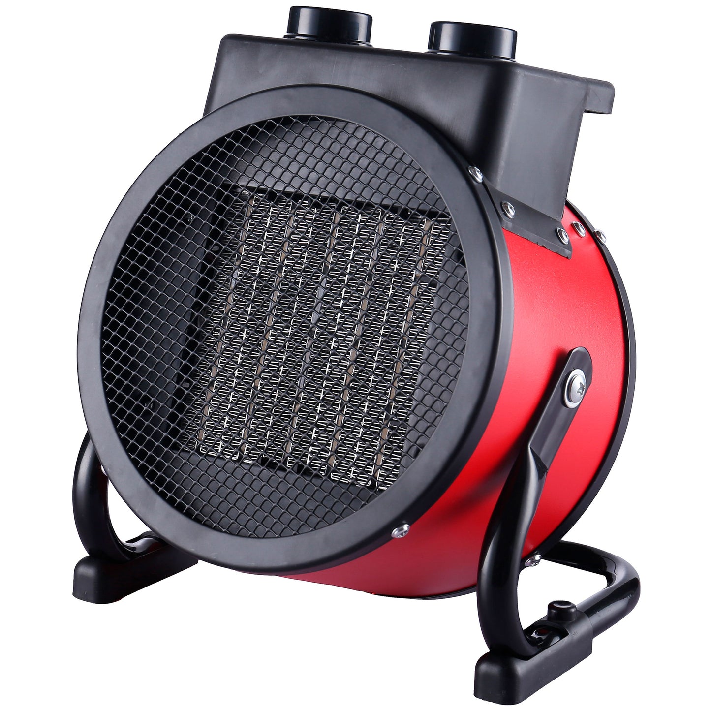 Calefactor Cerámico Termoventilador Portátil, 2 Niveles Potencia Termostato Automático, Moderno Camry Cr7743, Negro/rojo_0
