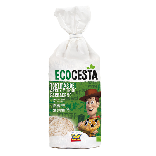 Bolinhos de arroz e trigo sarraceno biológicos Disney Ecocesta 115g