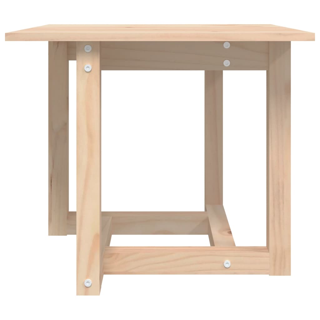 Mesa De Centro De Madera Maciza De Pino 50x50x45 Cm_1