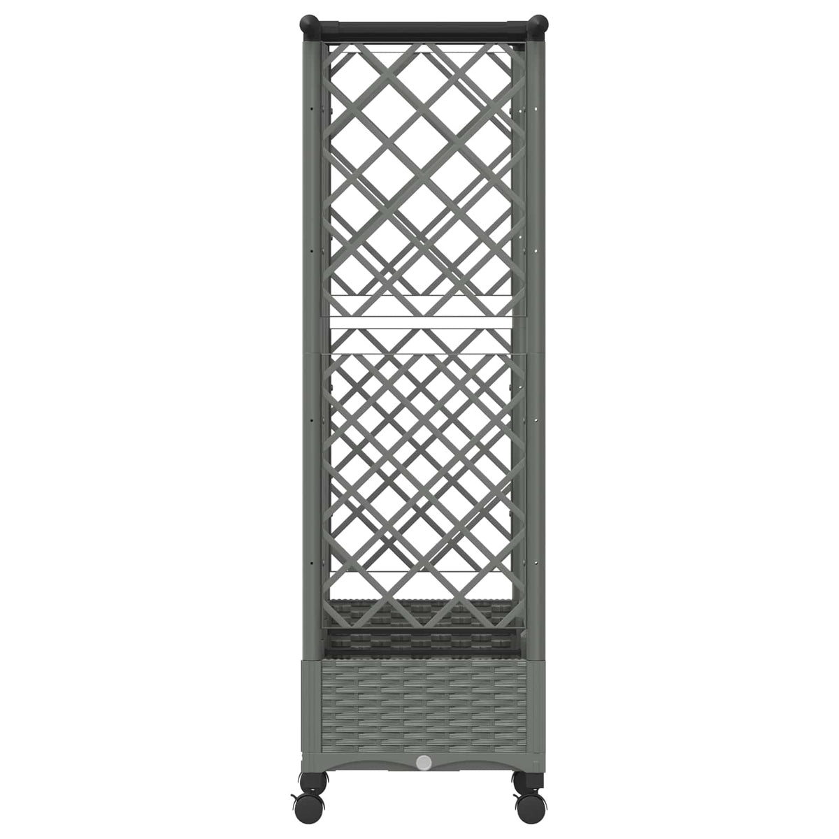 Cama Elevada Con Trellis Y Techo Gris Claro 164 X 40 X 127 Cm_3