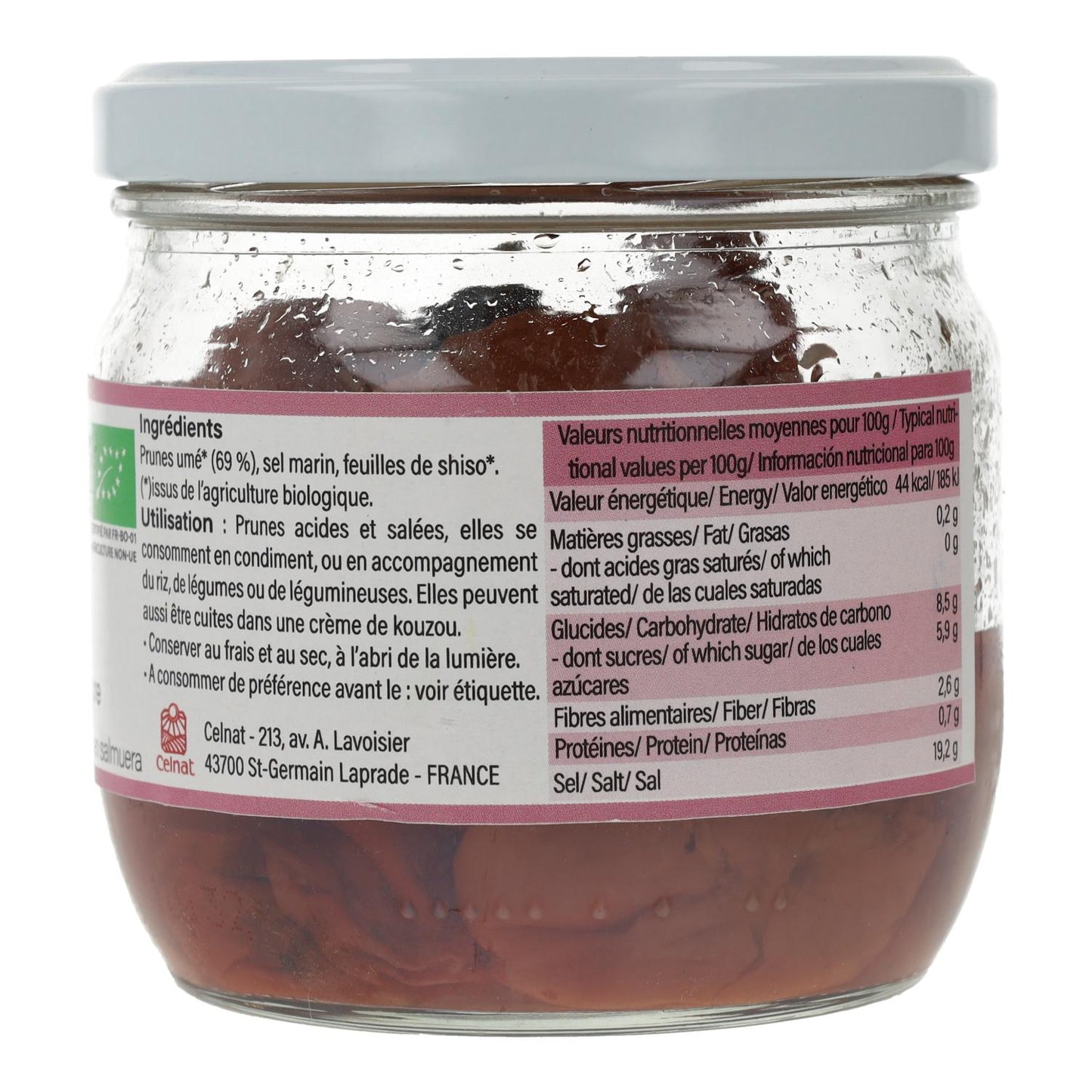 Celnat Umeboshi Ameixa 250g