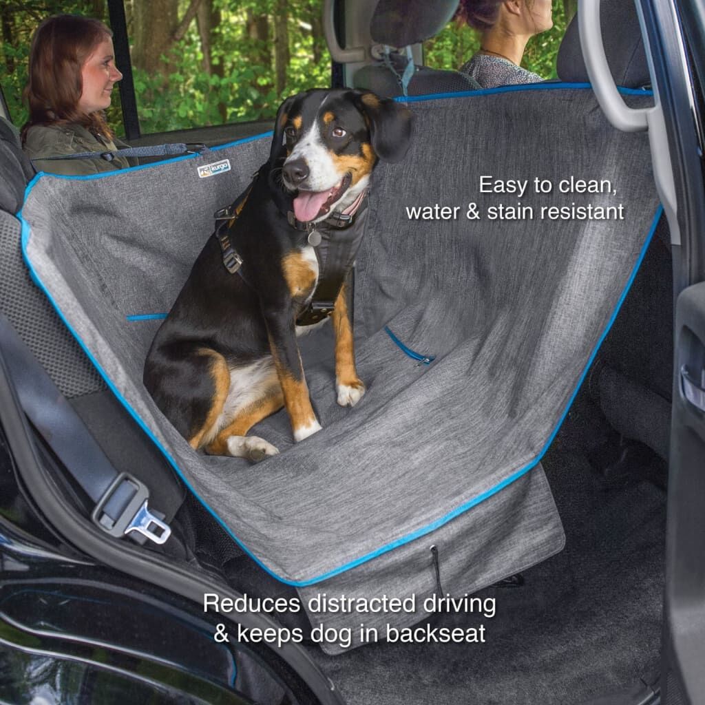 Kurgo Hamaca Para Perros Para Mitad Asiento Trasero Heather Gris_3