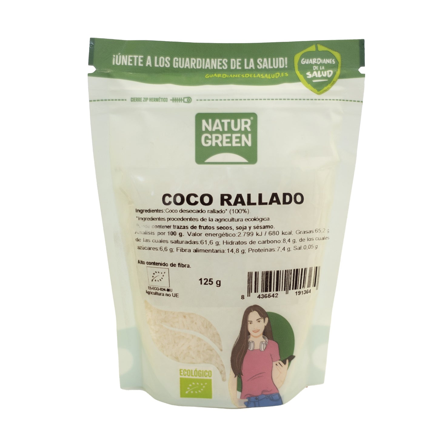 Coco Ralado Biológico Naturgreen 125 g