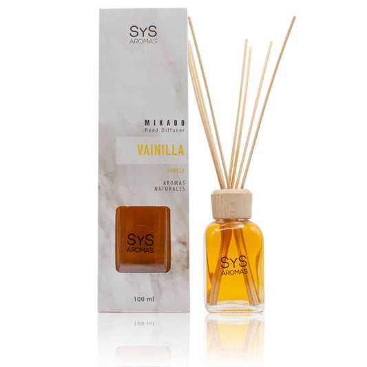 Estuche Ambientador Mikado Vainilla 100 ml | Difusor de Varillas | Fragancia Dulce y Envolvente_0