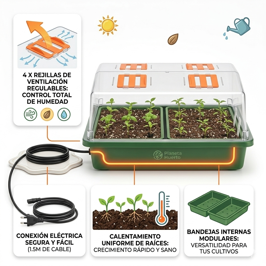 Mini Invernadero Eléctrico Neptune 38×24×19 Cm_1