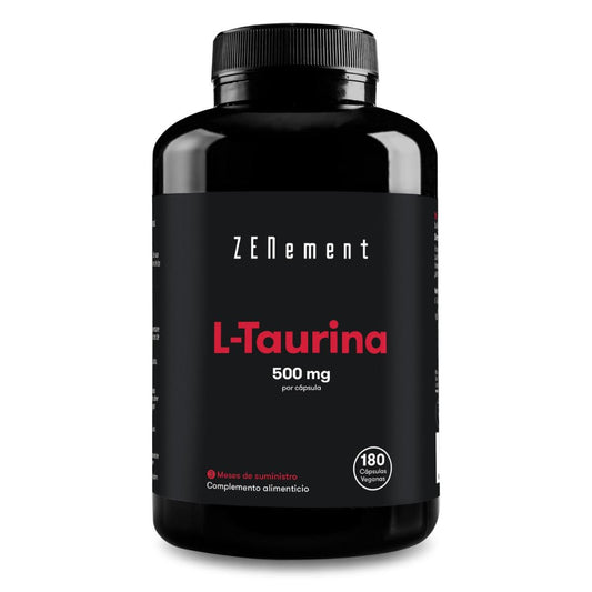 L-Taurina 500 mg por comprimido Zenement, 180 comprimidos
