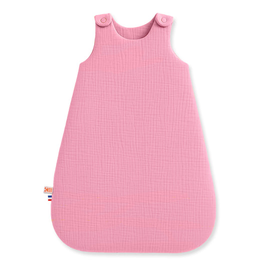Saco De Dormir De Invierno De Algodón Orgánico Rosa_0