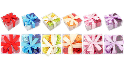 Caja 9 Rosas De Jabón (amarillo) - Flores Con Pétalos De Jabón Perfumados - Regalo Original Para Días Especiales_3