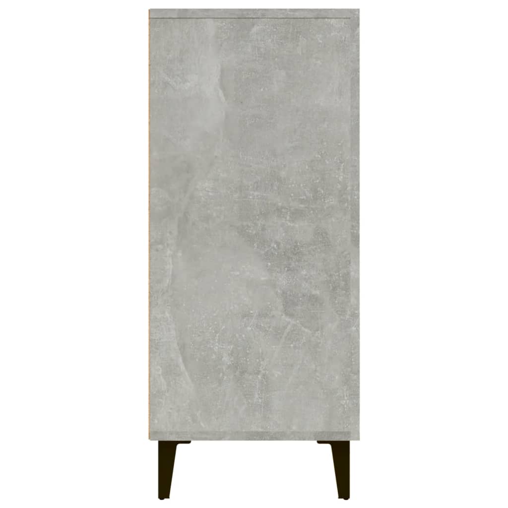 Aparador De Madera De Ingeniería Gris Hormigón 90x34x80 Cm / Vetonek_1