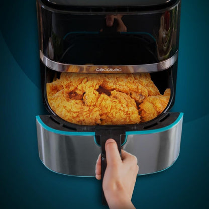 Freidora Sin Aceite Inteligente 5,5 L De Aire Caliente Con Accesorios Cecofry Full Inox 5500 Connected Pack, 1700 W, Control App Y Táctil, Termostat_3
