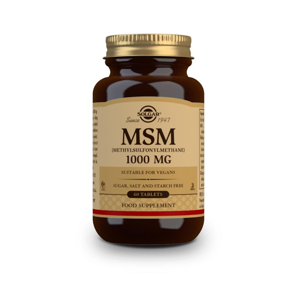 MSM (Metilsulfonilmetano), 60 comprimidos de 1000 mg