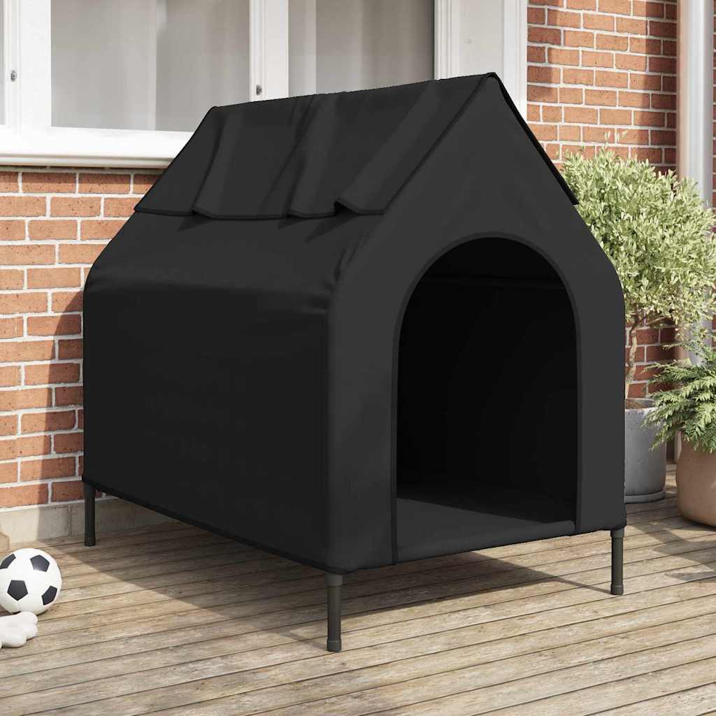 Casa Para Mascotas Manual Negro 110 X 75 X 90 Cm Acero_1