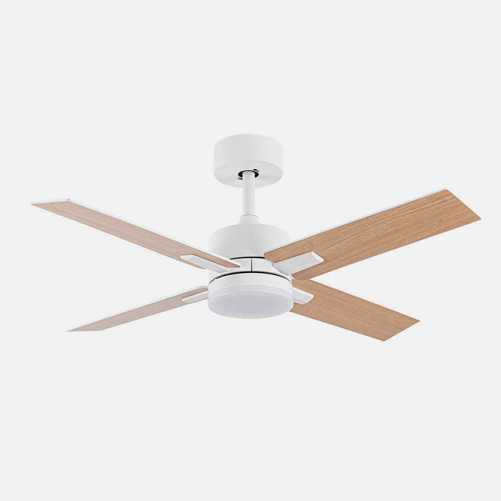 Ventilador Dc Talco 20w Blanco 4asp. Blanco/haya 6velocidades 3000-4000-6500k 2350lm Remoto, Memoria, Temporizador 106d_3