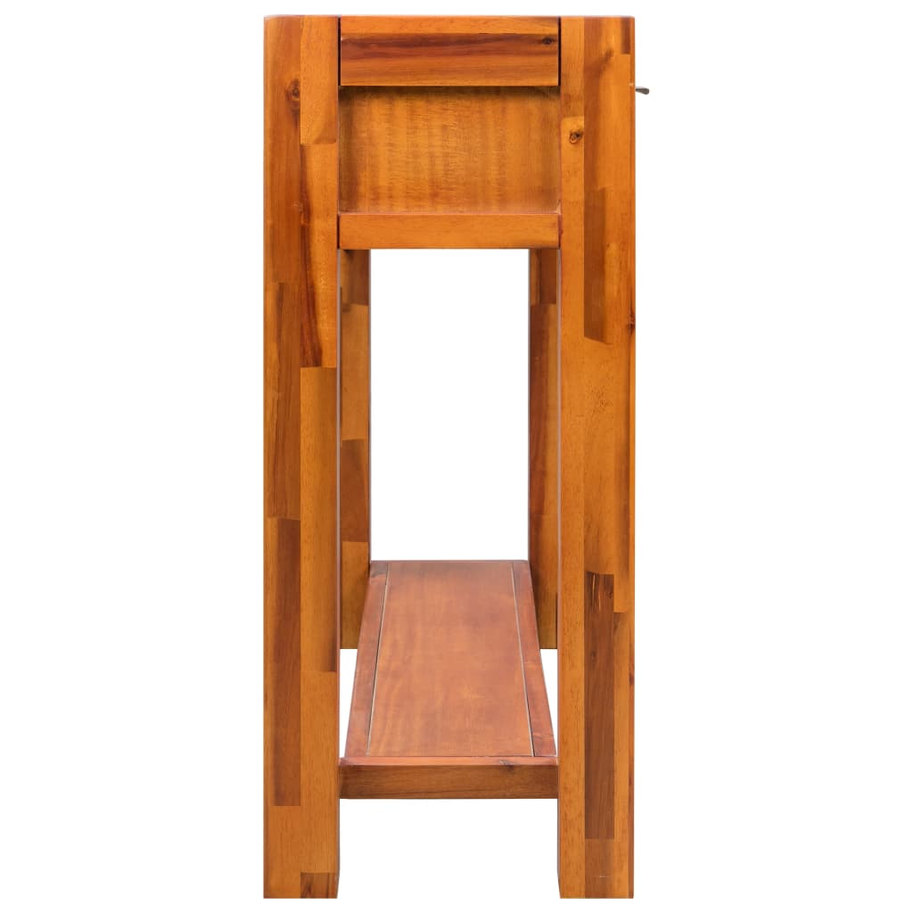 Mesa Consola De Madera Maciza De Acacia 86x30x75 Cm_1