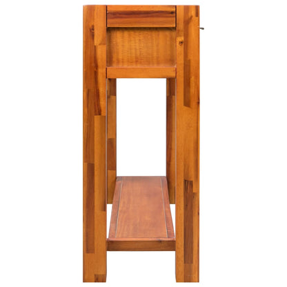 Mesa Consola De Madera Maciza De Acacia 86x30x75 Cm_1