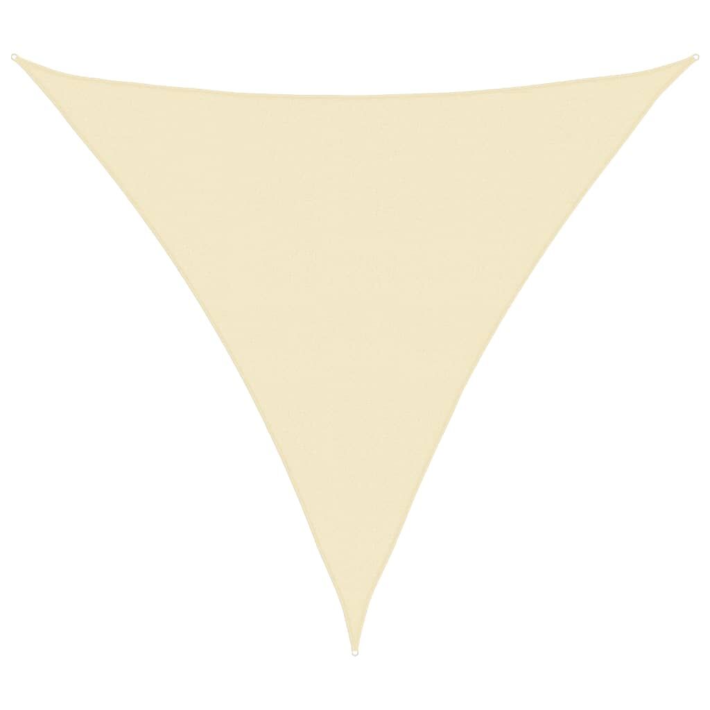 Vidaxl Toldo De Vela Triangular Hdpe 5x5x5 M M Crema_0