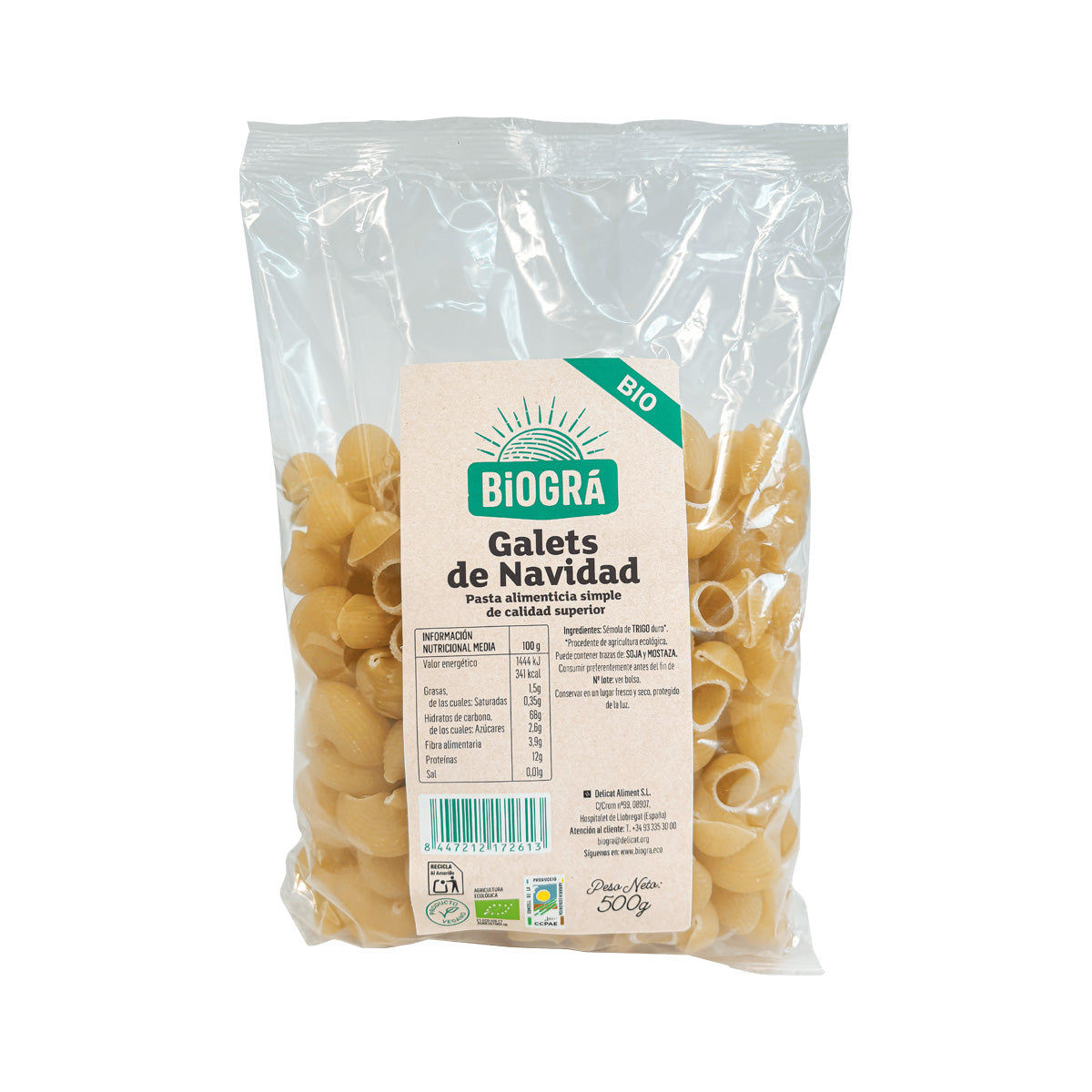 BIO Natal Bolachas, Biográ, 500 gr