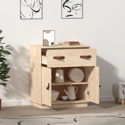 Aparador De Madera Maciza De Pino 65,5x40x75 Cm / Vetonek_2