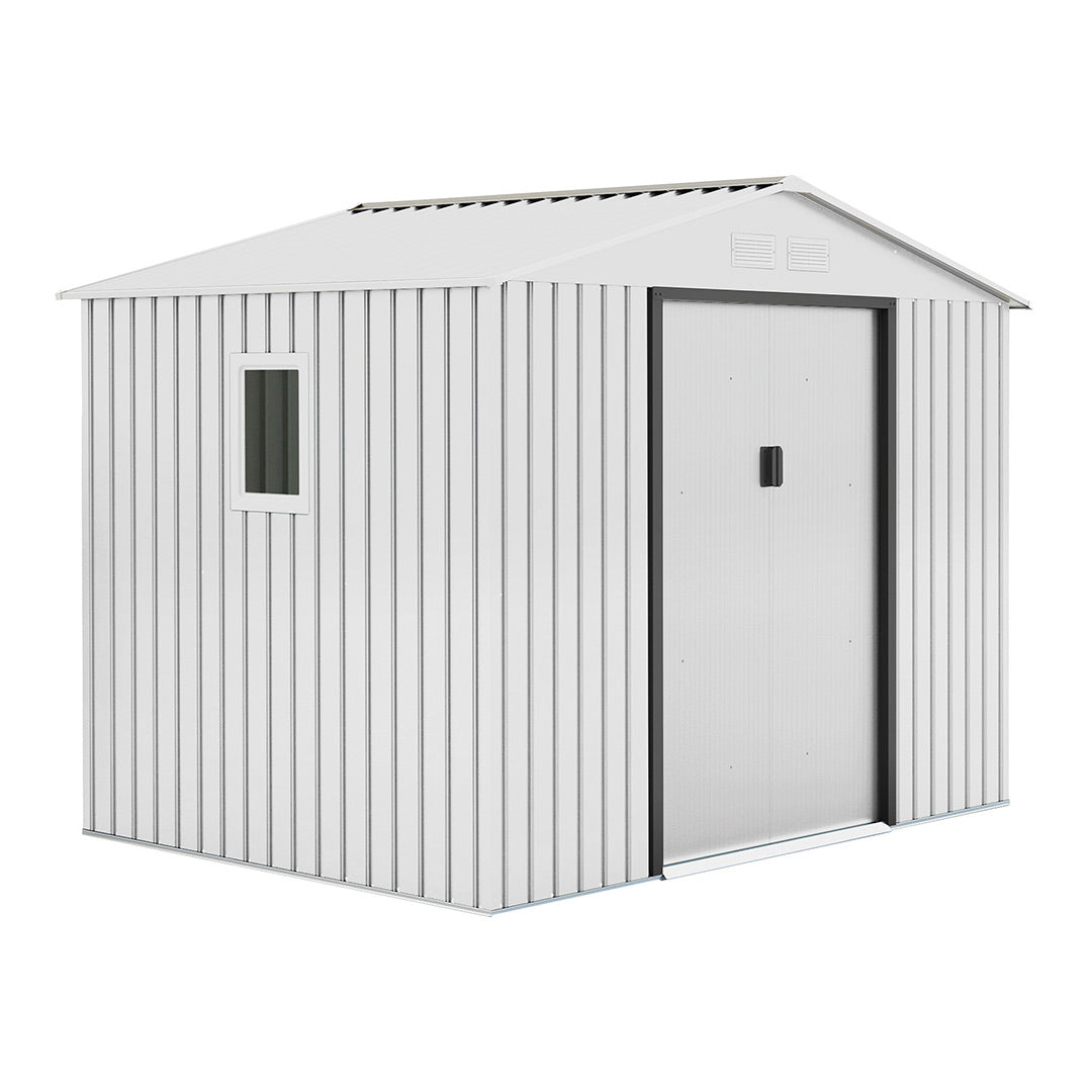 Caseta Metálica High Door Mallorca Blanco - Espacio Y Estilo 2,77x2,12x1,91 M / Multicolor_1