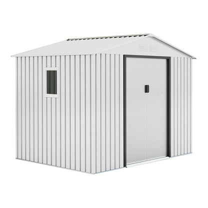 Caseta Metálica High Door Mallorca Blanco - Espacio Y Estilo 2,77x2,12x1,91 M / Multicolor_1