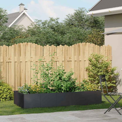 Jardinera De Acero Laminado En Frío Negro 200x80x40 Cm_2