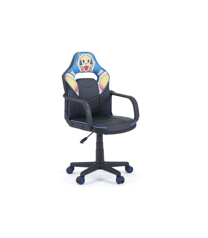 Sillon Giratorio Xtr Junior Cosmic Regulable En Altura En Símil Piel Negro/azul, 98-108 C_0