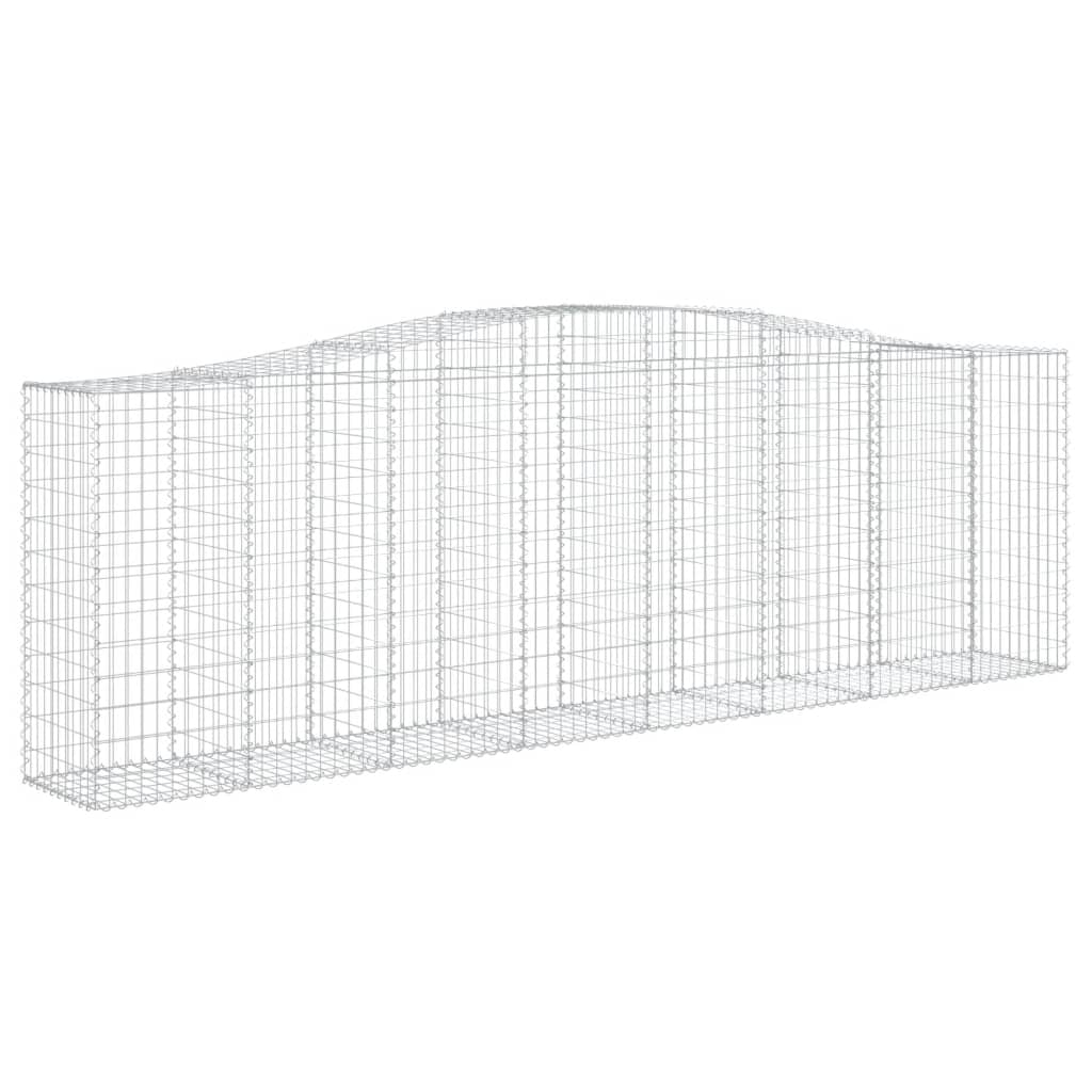Cestas De Gaviones 2 Uds Forma De Arco Hierro 400x50x120/140 Cm_2