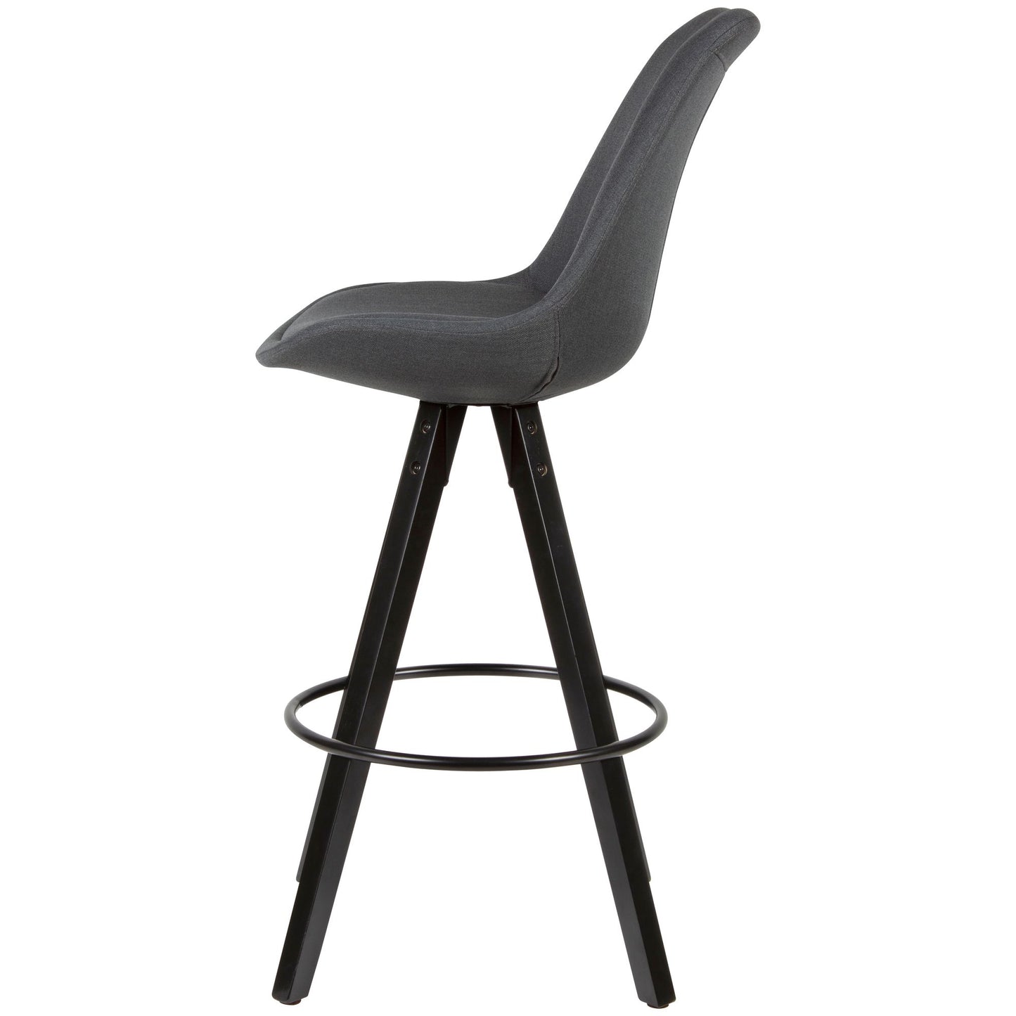 Juego De 2 Taburetes De Bar Antracita / Negro_4