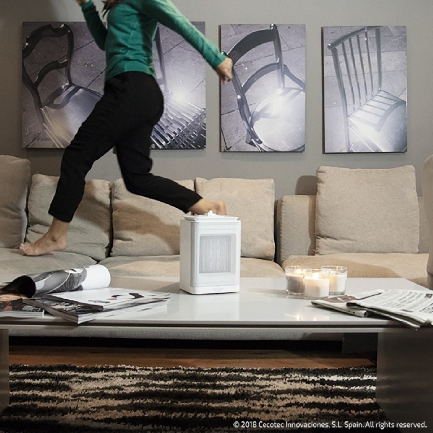 Cecotec Calefactor Cerámico De Sobremesa Calefactor Cerámico Ready Warm 6150 Ceramic Rotate Style_3