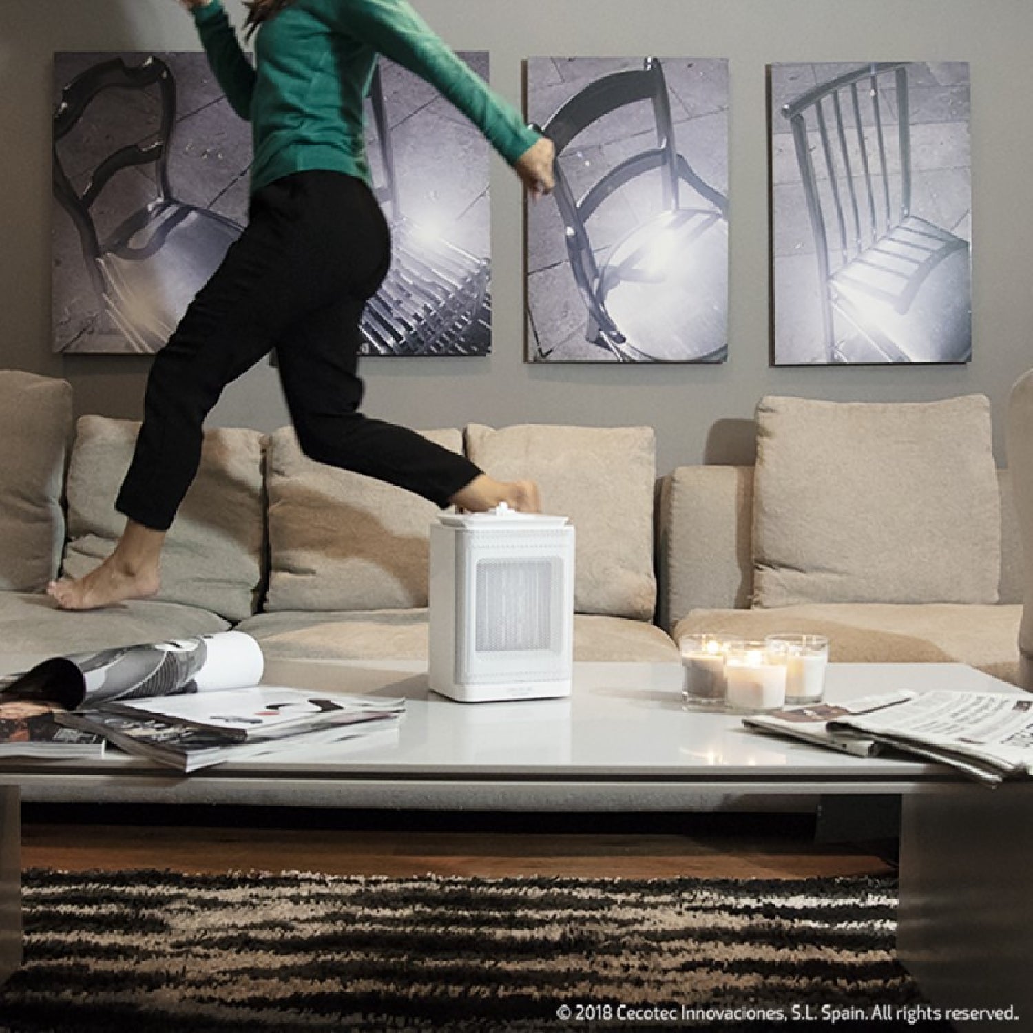 Cecotec Calefactor Cerámico De Sobremesa Calefactor Cerámico Ready Warm 6150 Ceramic Rotate Style_3