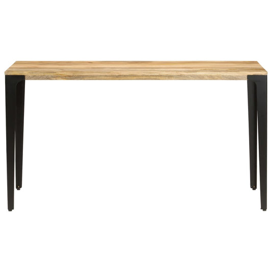 Mesa De Comedor De Madera Maciza De Mango 140x70x76 Cm_0