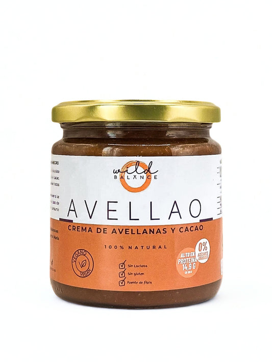 Avellao - Crema De Avellanas Y Cacao Sin Azúcar 100% Natural - 350 Gr_0