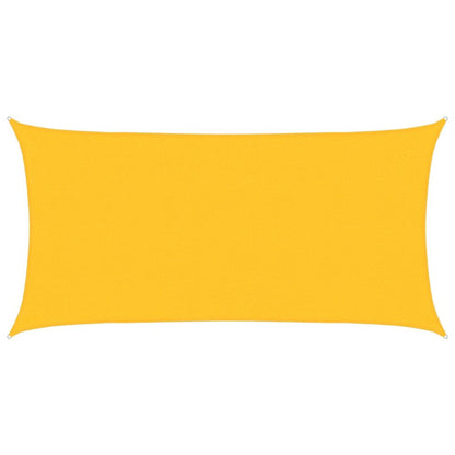 Vidaxl Toldo De Vela Rectangular Hdpe Amarillo 160 G/m² 2x3,5 M_0