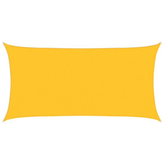 Vidaxl Toldo De Vela Rectangular Hdpe Amarillo 160 G/m² 2x3,5 M_0
