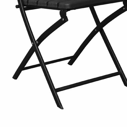 Silla Plegable Efecto Madera Negro 55x46x81cm 7house_4