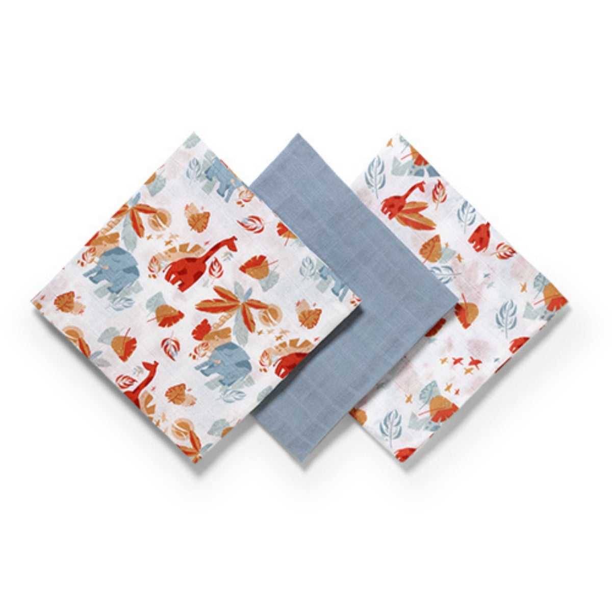 Pack 3 Muselinas Algodón 70x70 Cm Jungle_2