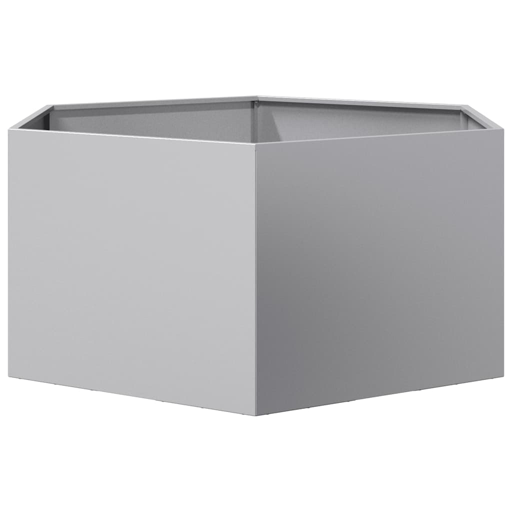 Jardinera Hexagonal Acero Galvanizado 104x90x45 Cm_4