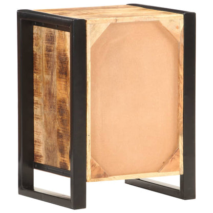 Mesita De Noche De Madera Maciza De Mango 40x35x55 Cm_2