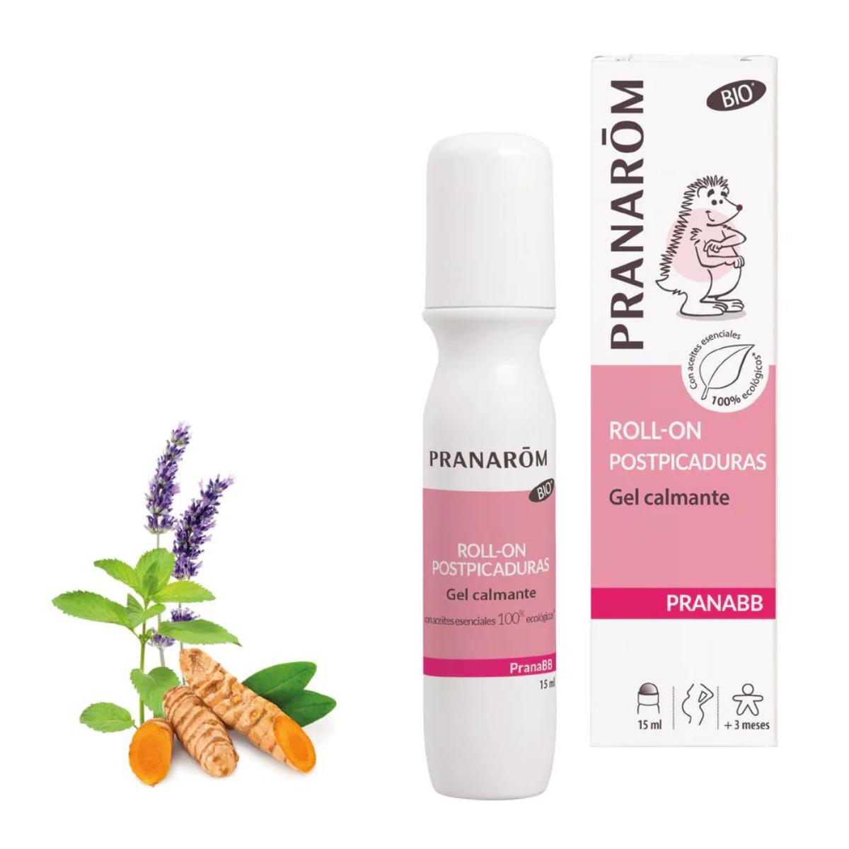 Gel roll-on calmante pós-mordida orgânico (ECO), Pranarom 15 ml