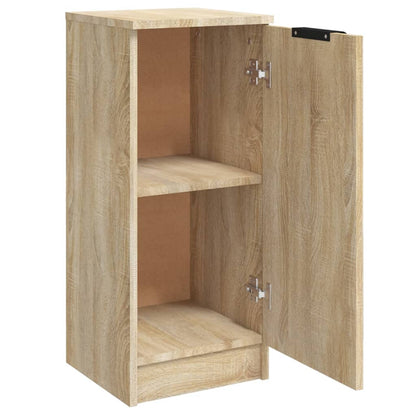 Aparadores 2 Uds Madera Contrachapada Roble Sonoma 30x30x70 Cm / Vetonek_4