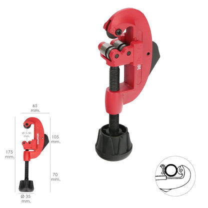 Cortador De Tubos  De Ø 3 A 30 Mm. Cuerpo Realizado En Aluminio Y Rodel En Acero Templado._2