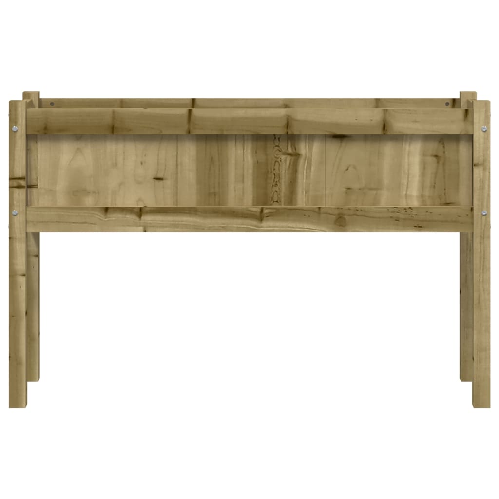 Jardinera Con Patas Madera De Pino Impregnada 110x31x70 Cm_4