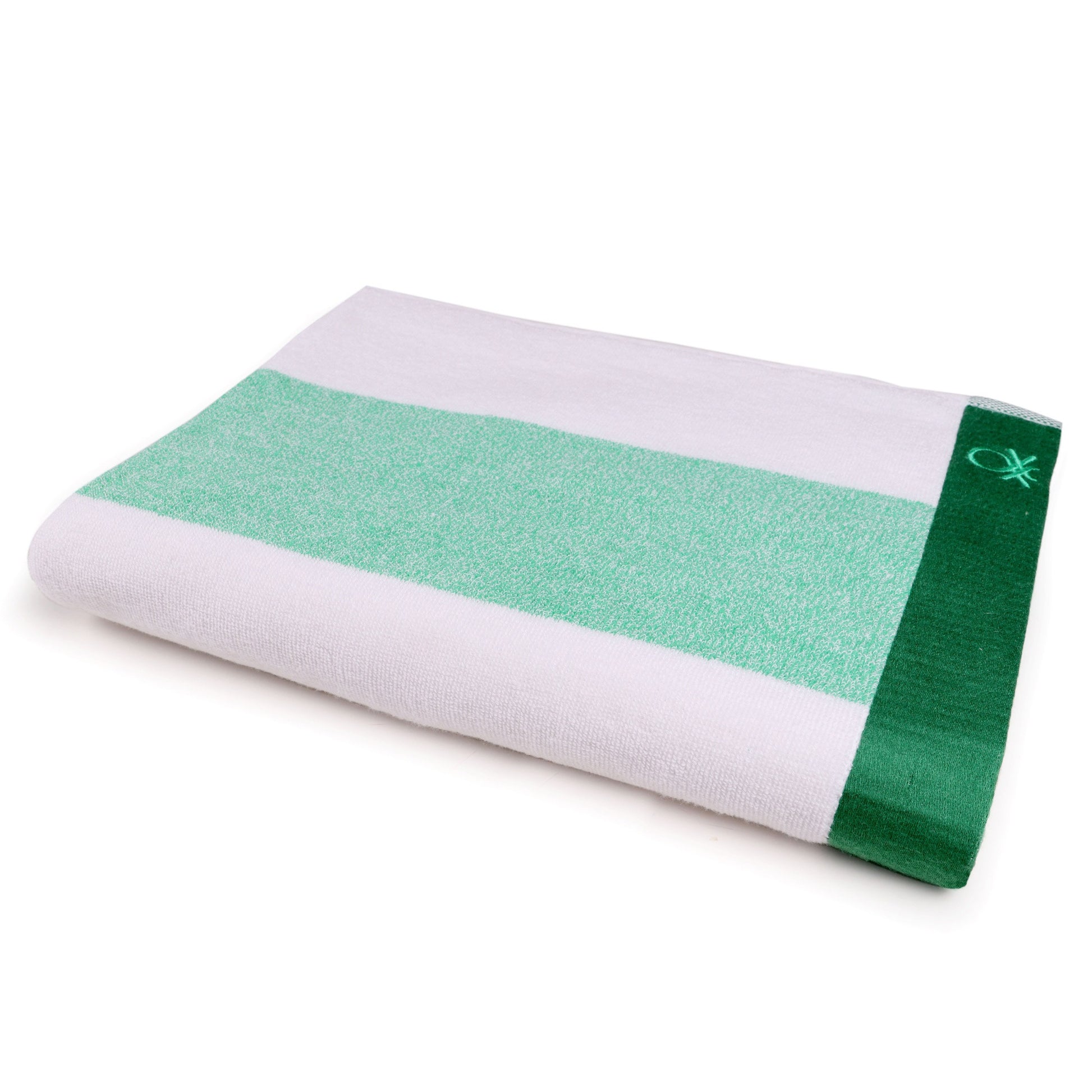 Set 2 Toalla De Playa 90x160cm 450gsm Terry 100%algodon Verde Casa Benetton_5