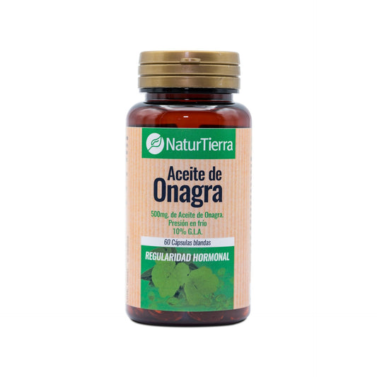 Óleo de Onagra, 60 cápsulas moles. NaturTierra
