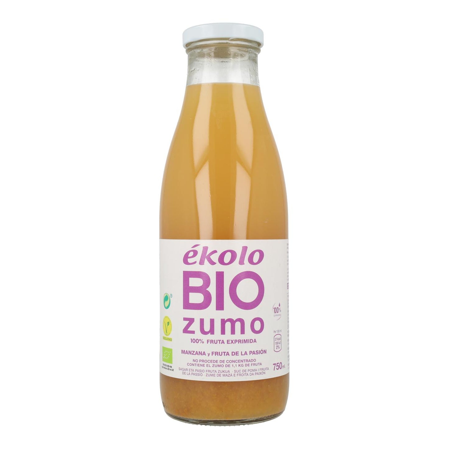 Ékolo Bio Sumo 100% de maçã e maracujá 750ml