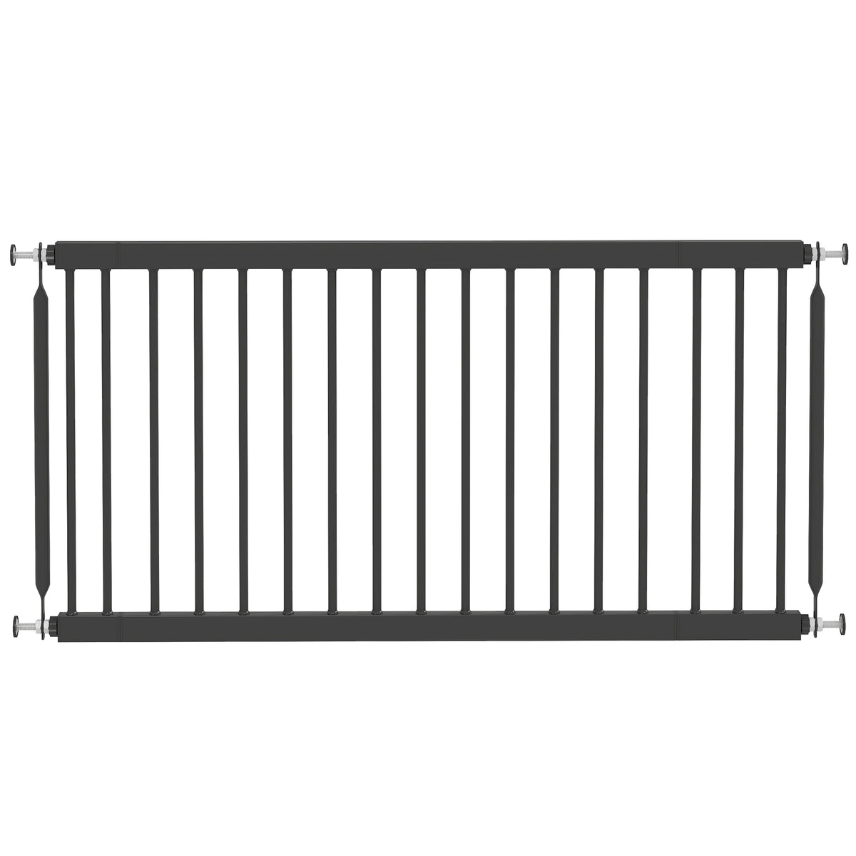 Pawhut Barrera De Seguridad Para Perros Pequeños Extensible 67-93,5 Cm Negro_1