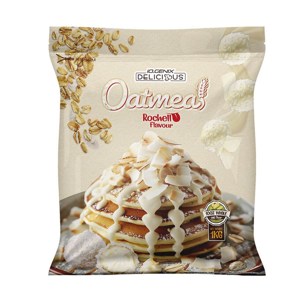 Harina De Avena - 1kg - Chocolate Blanco Y Coco - Avena - Io.genix_0