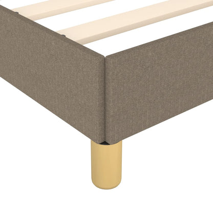 Estructura De Cama Con Cabecero De Tela Gris Taupe 180x200 Cm / Vetonek_4